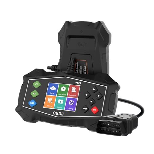 V 529 OBD 2 診断機 自動車用 多言語対応 66メーカー コード 故障診断 エンジンチェック データストリーム フリーズフレーム I Mレディネス モード6 8 排ガス検査 バッテリー診断 積炭検出 スマホ連携 QRコードレポ bfc 0 a 25