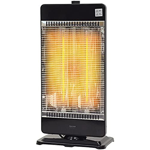 UPstore 速暖2秒 カーボンヒーター 遠赤外線 電気ストーブ 2段階切替 900 W 450 首振り 軽量 省エネ 暖房器具 安全装置 ブラック K 4395912 b