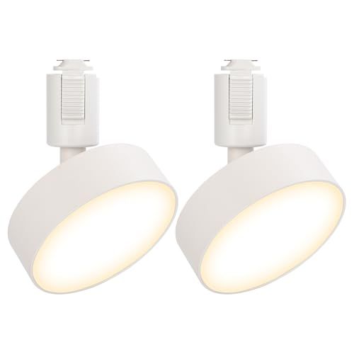 Hzfluo ダクトレール用スポットライト LED照明 100 W相当 広範囲な発光 取付け簡単 器具一体型 電球色3000 K 角度調節 ライティングレールライト インテリア 925 lm 10 W ホワイト セット ffcfa 510