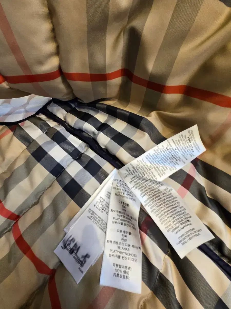  バーバリー ネイビー ダウン ベスト カーディガン トップス