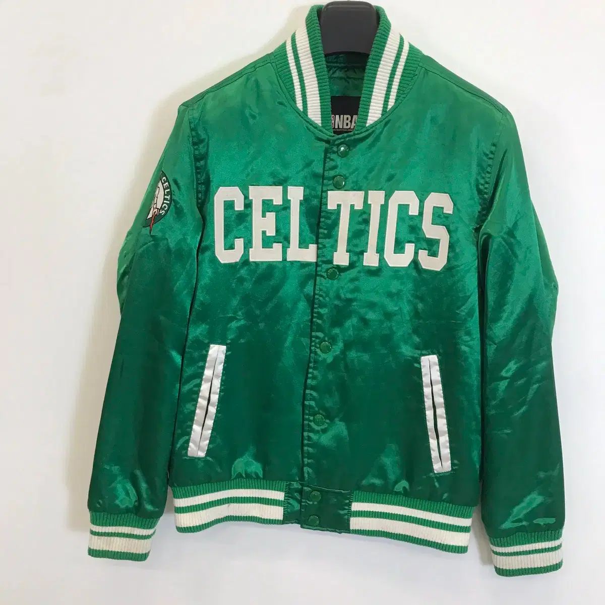 NBA ボストン セルティックFC サテン スタジャン アウター グリーン L