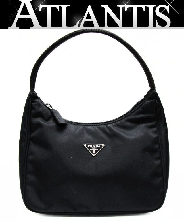 プラダ PRADA 三角ロゴ ミニハンドバッグ アクセサリーポーチ ナイロン