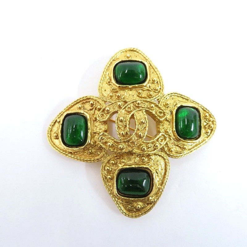 瀬戸大橋店】 中古 CHANEL | シャネル ブローチ ココマーク グリポア