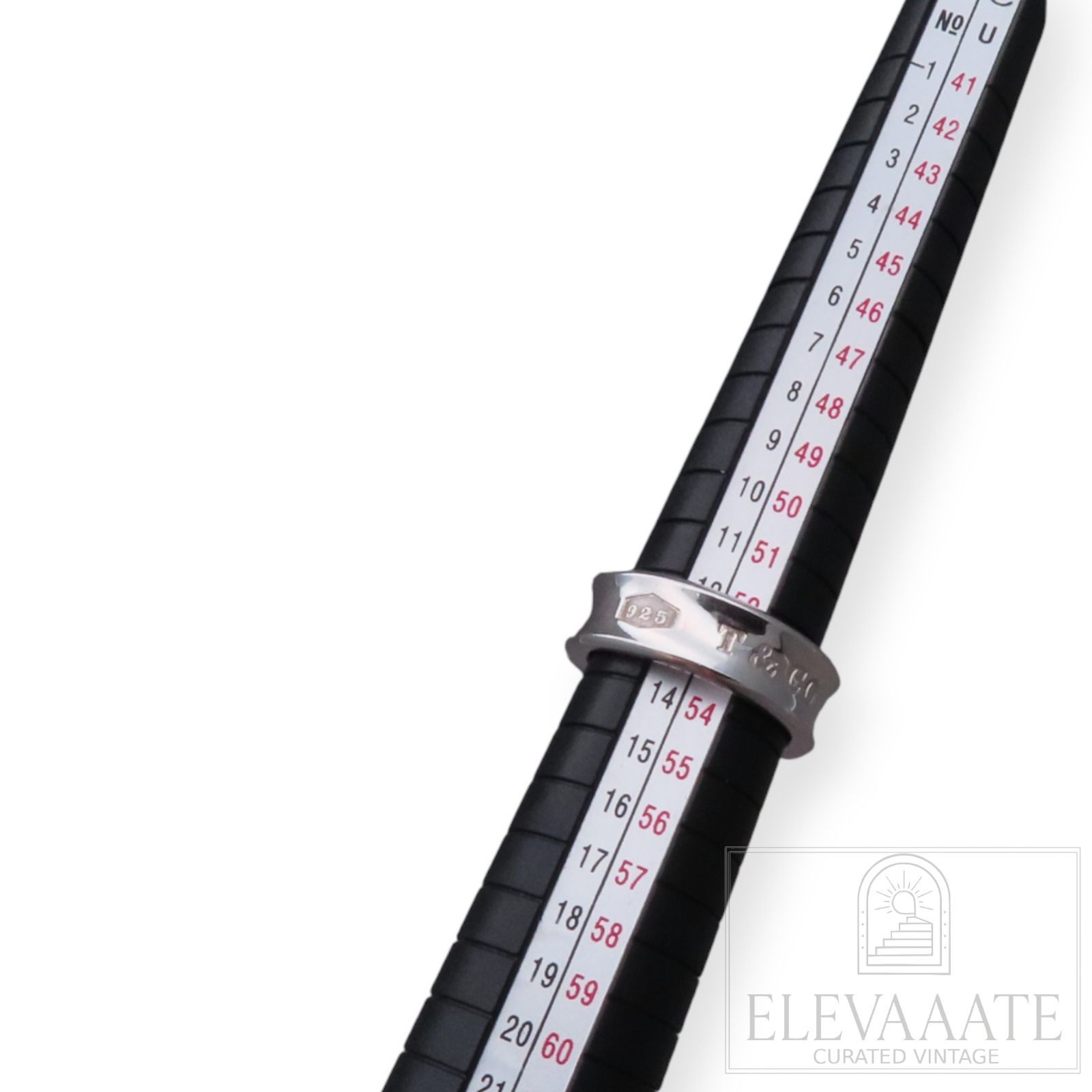 美品 Tiffany&Co. ティファニー 1837 ナロー シルバー リング SV925