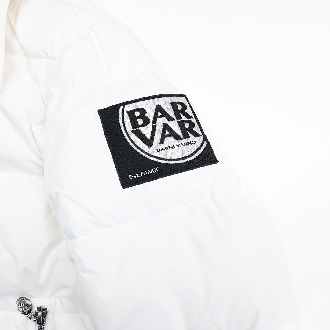 バーニヴァーノ BARNI VARNO ロゴ デザイン ダウンジャケット Lサイズ