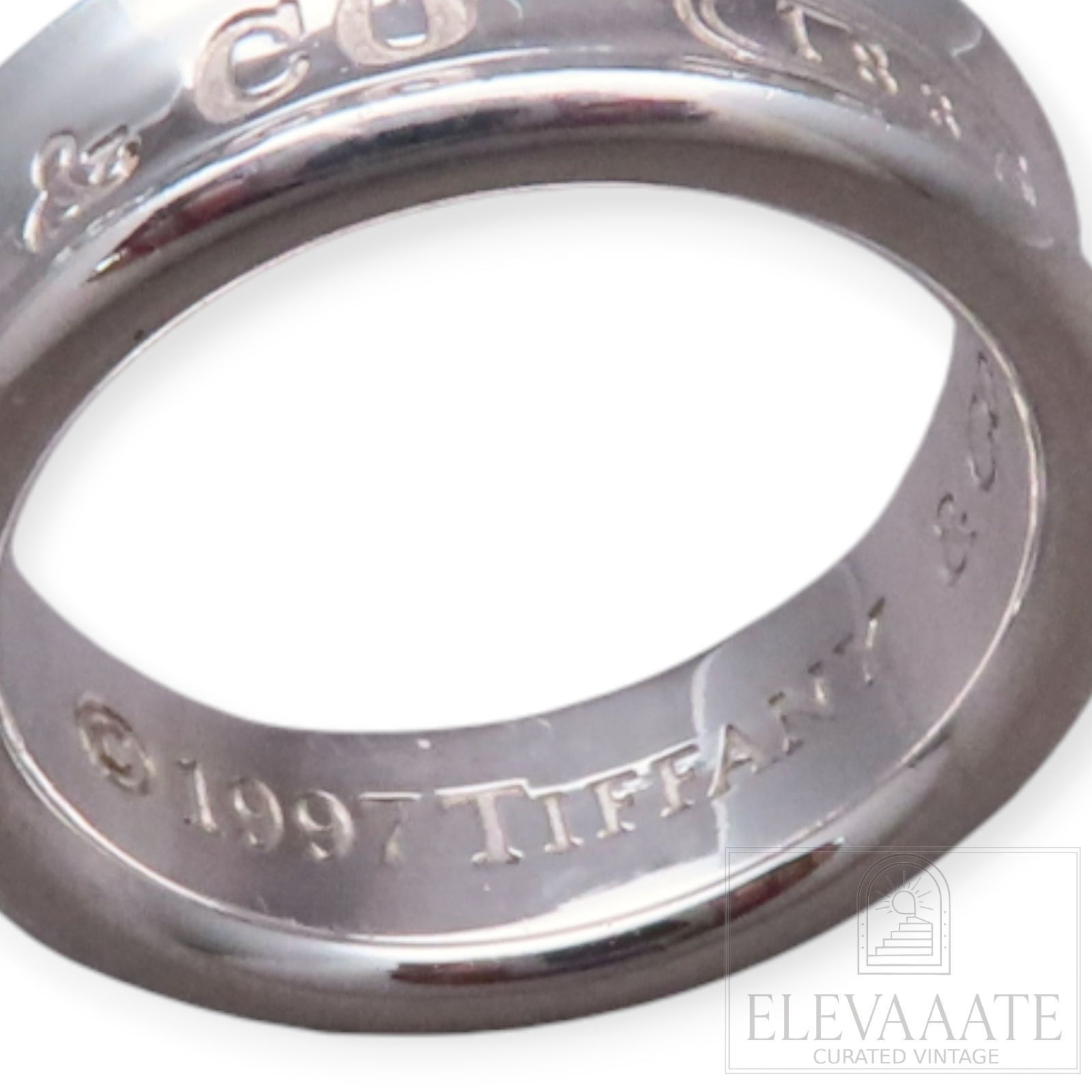 美品 Tiffany&Co. ティファニー 1837 ナロー シルバー リング SV925