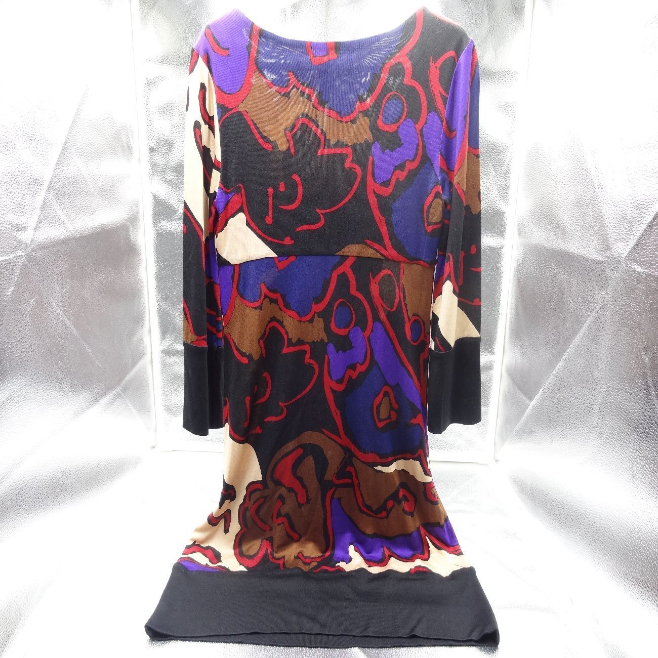 ★ダイアンフォンファステンバーグ ✨タグ付 シルク ワンピース S パーティー ダイアンフォンファステンバーグ シルク ワンピース サイズ0 総柄 肩幅