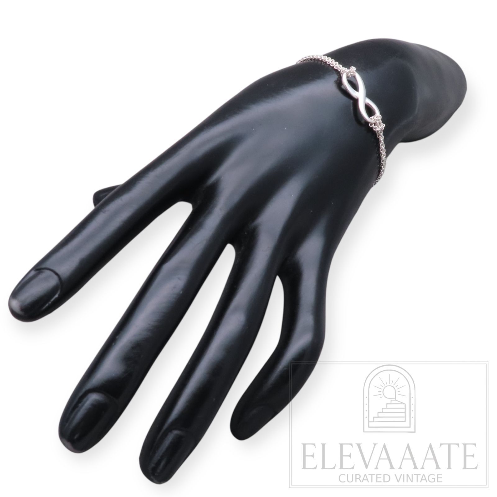 美品 Tiffany&Co. ティファニー インフィニティ シルバー ブレスレット