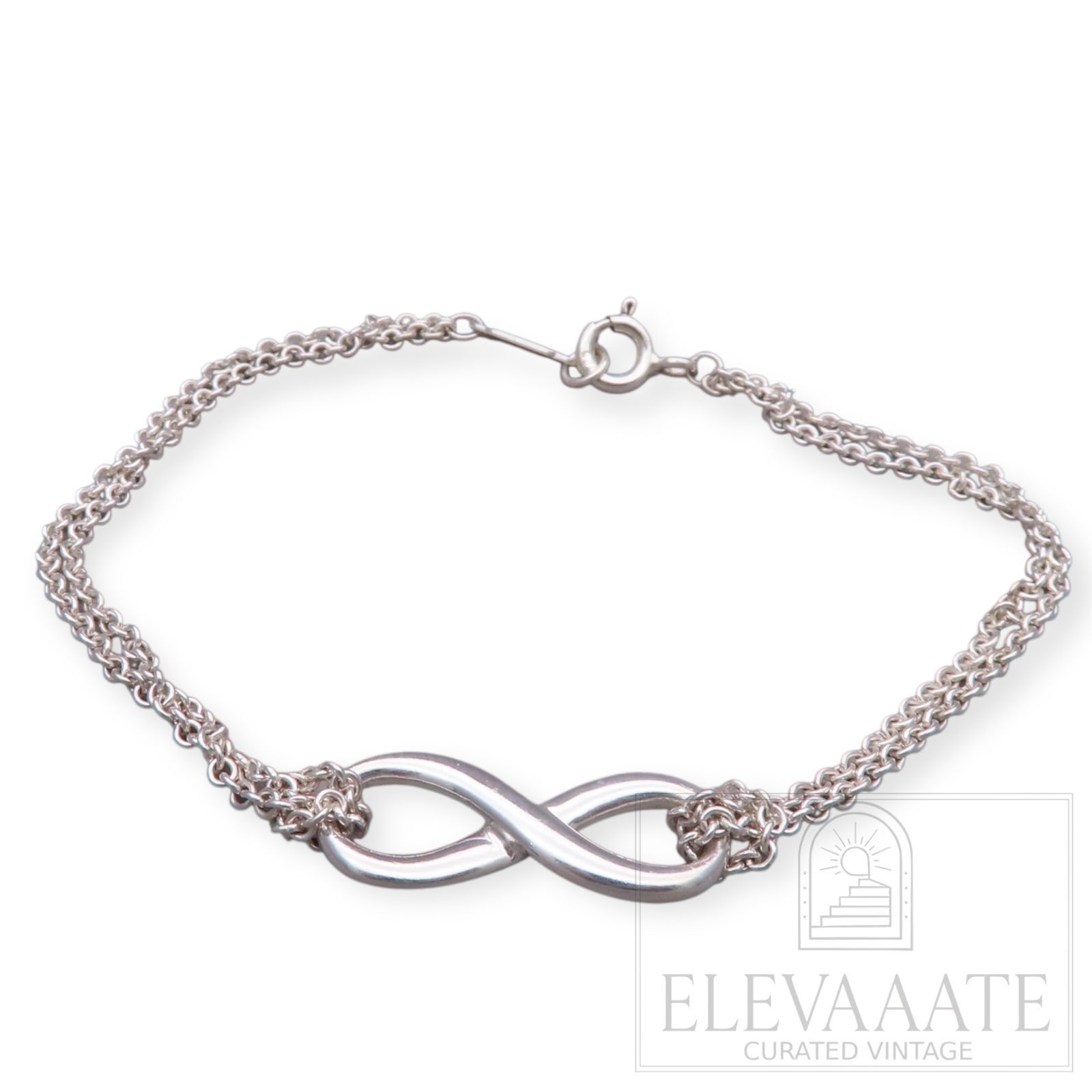 美品 Tiffany&Co. ティファニー インフィニティ シルバー ブレスレット