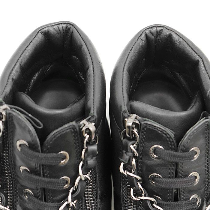 極美品】CHANEL シャネル レザースニーカー G31316 COCOマーク