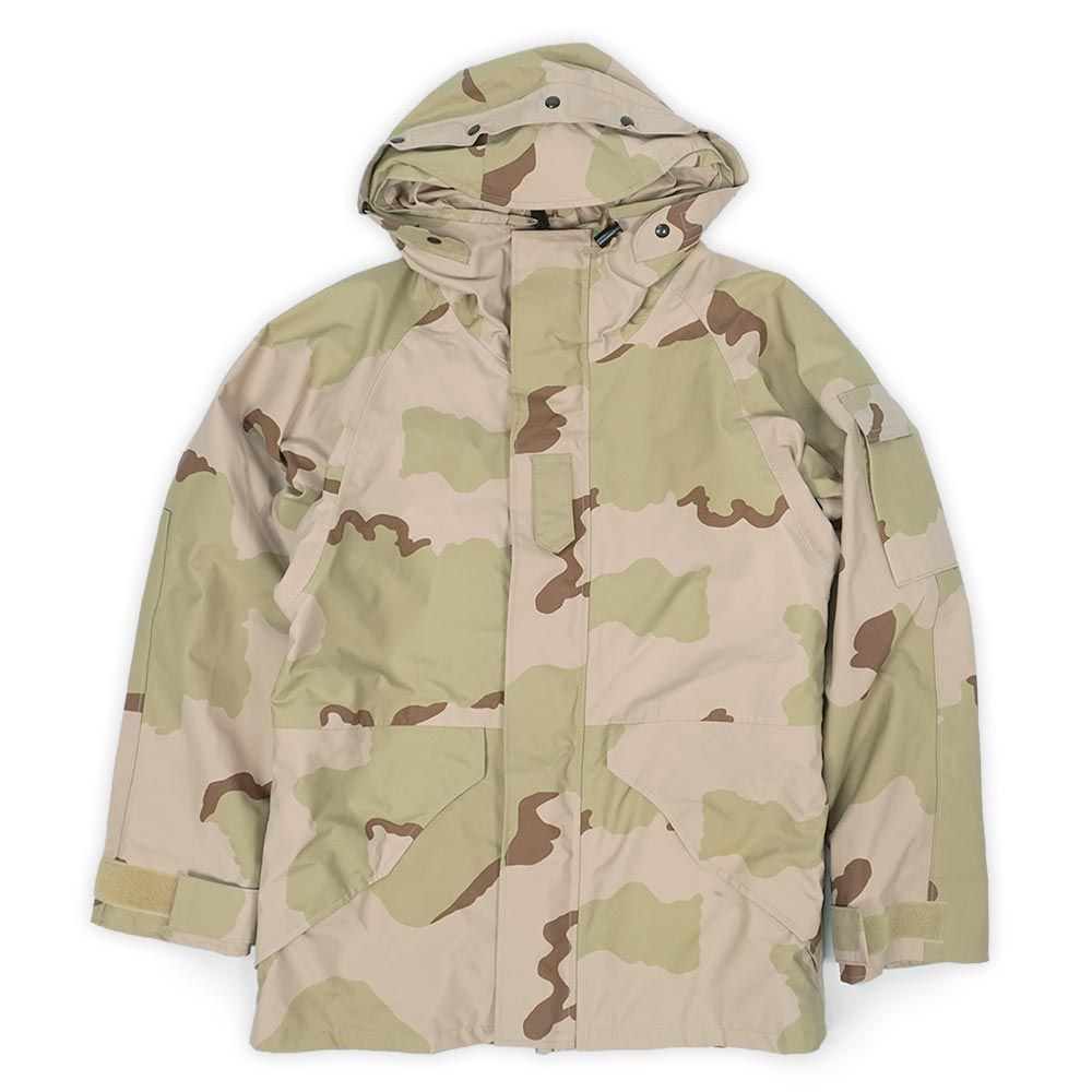 米軍実物 US.Armed Forces 00 s ECWCS GORE-TEX ゴアテックスパーカー ミリタリー 迷彩 ARMY ヴィンテージ アメリカ軍 古着 ジャケット 3 C デザートカモ柄 S-R