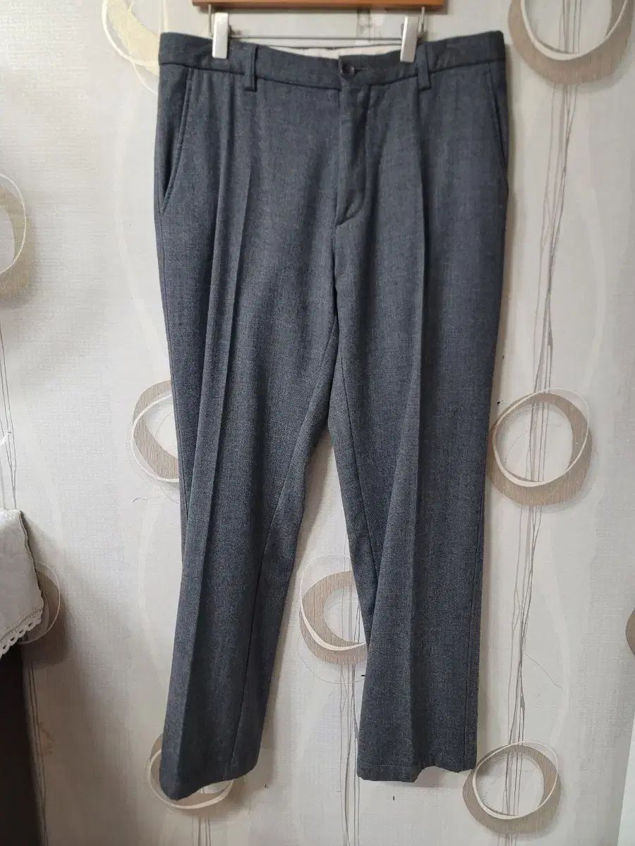 HAZZYS メンズ スーツ ズボン スラックス ウールパンツ