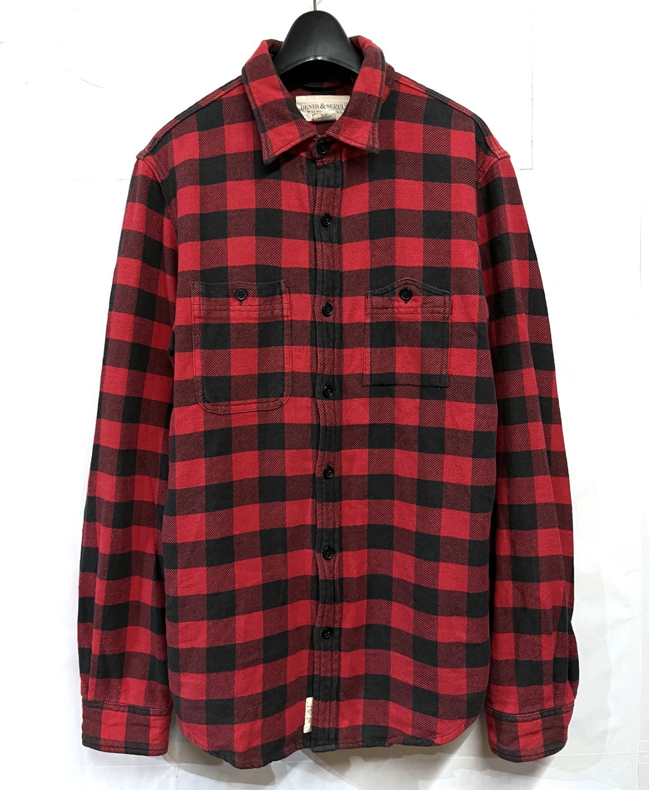 破格　ラルフローレン オンブレチェック ネルシャツ デニムアンドサプライ デニムアンドサプライ ラルフローレン オンブレチェック シャツ