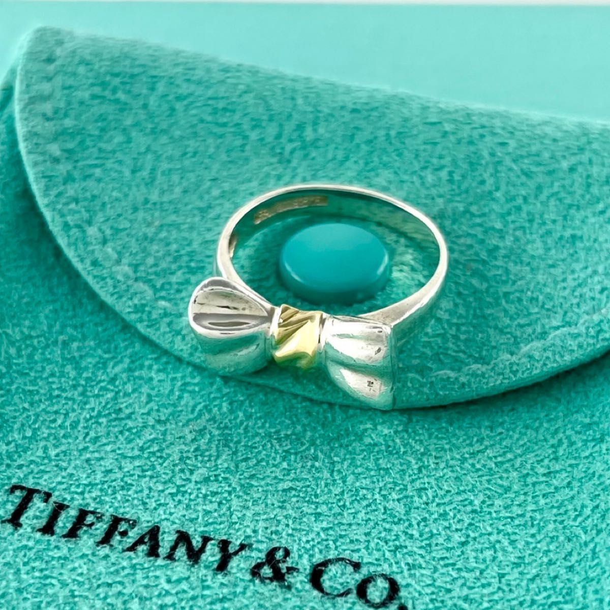 未使用に近い ティファニー リング リボン 750 925 コンビ 11号 ティファニー 11号 リボン ボウ リング 925 750 コンビ WE2fe - メルカリ