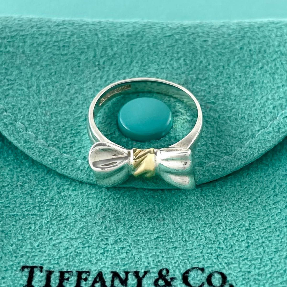 ティファニー 11号 リボン ボウ リング 925 750 コンビ WE2fe - メルカリ