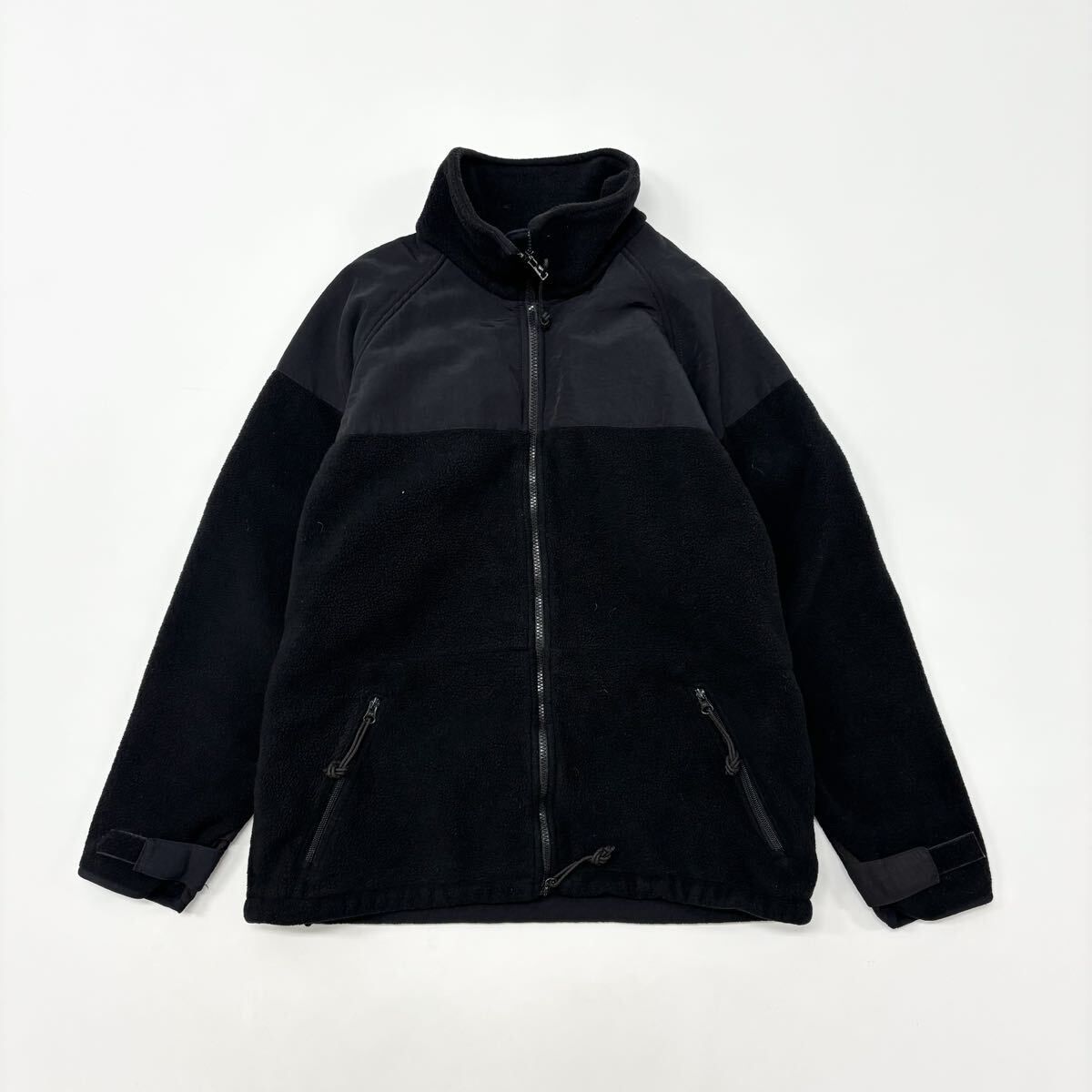 00 s Vintage US ARMY PECKHAM FLEECE JACKET ヴィンテージ フリース ジャケット ブラック 系 サイズ M 711 0040