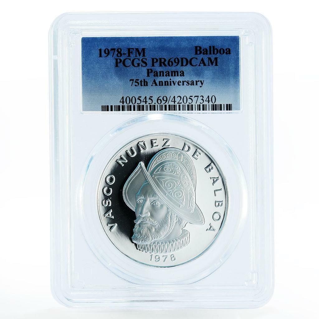 パナマ 1バルボア 独立75周年記念 PR69 PCGS 銀貨 1978年 - メルカリ