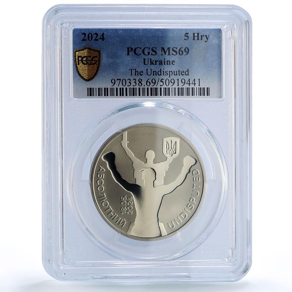 ウクライナ 5フリヴニャ 不明 yk ik ボクシング スポーツ MS 69 PCGS ニッケル真鍮コイン 2025