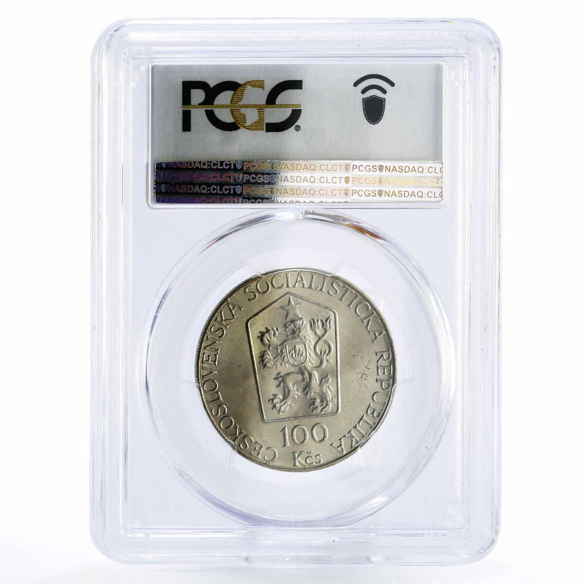 チェコスロバキア 100コルナ 反占領運動 MS67 PCGS 銀貨 1989年 - メルカリ