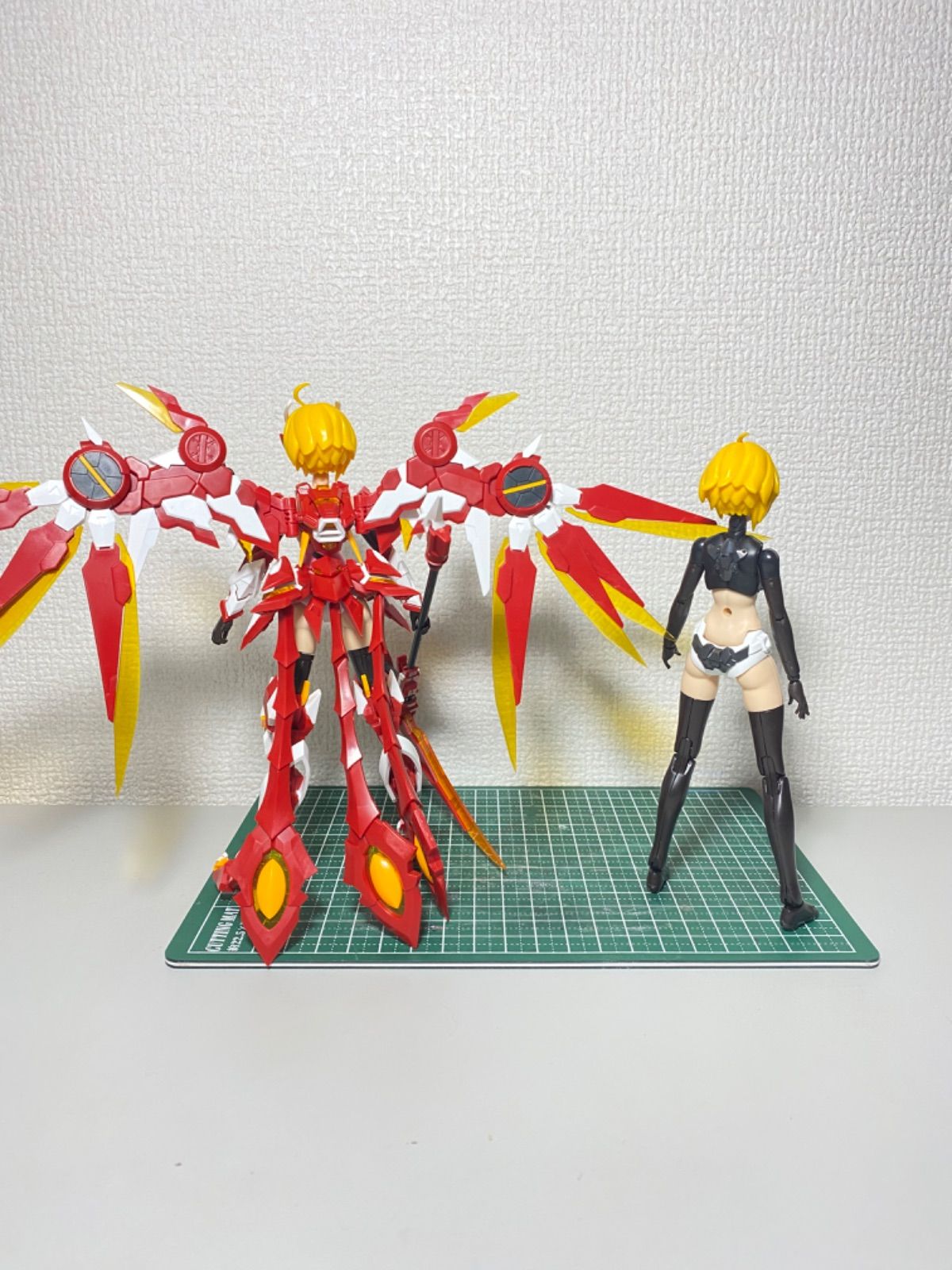 童友社 1/12 A.T.Kｶﾞｰﾙ 四聖獣 朱雀 美少女プラモ 完成品