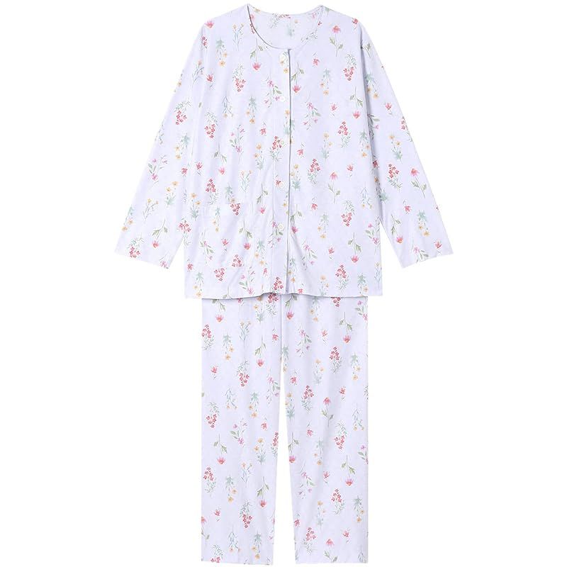 ウイング ワコール パジャマ 長袖 長ズボン 綿混 本体 ジャカード天竺素材 EP 8073 PU LL 0