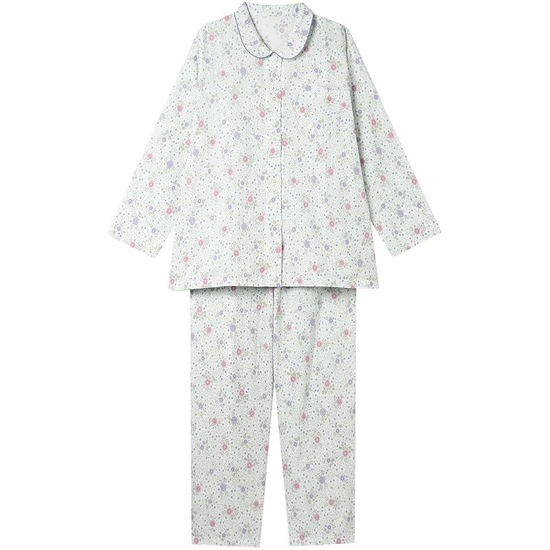 ウイング ワコール パジャマ 綿 本体 二重ガーゼ 長袖 長ズボン EP 5074 レディース ME 0