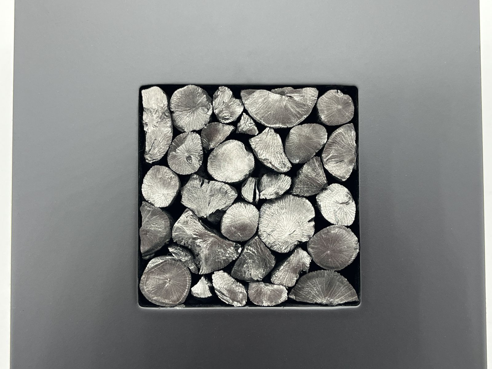 紀州備長炭 インテリア フレーム 『炭畳』 額小 15cm正方形 置物