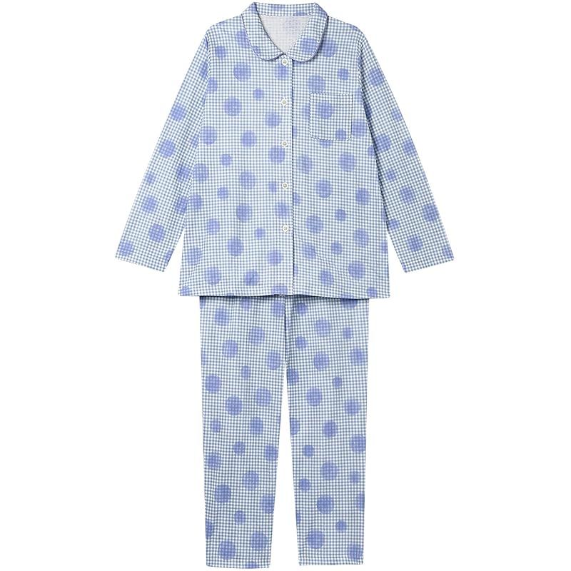 ウイング ワコール パジャマ 綿 本体肌側 あったか 3 Lまで対応 大きいサイズ 長袖 長ズボン 冬 EP 5075 レディース SX 0