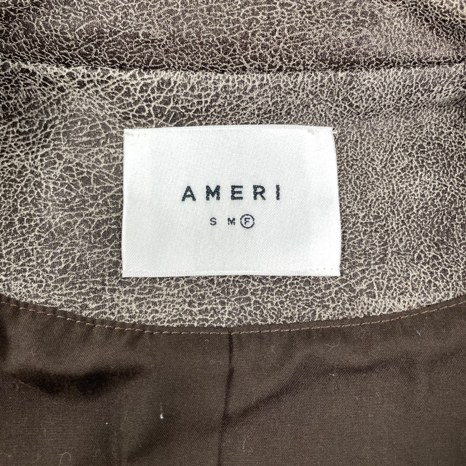 AMERI VINTAGE アメリヴィンテージ 01120750010 CRUSHED LEATHER COAT