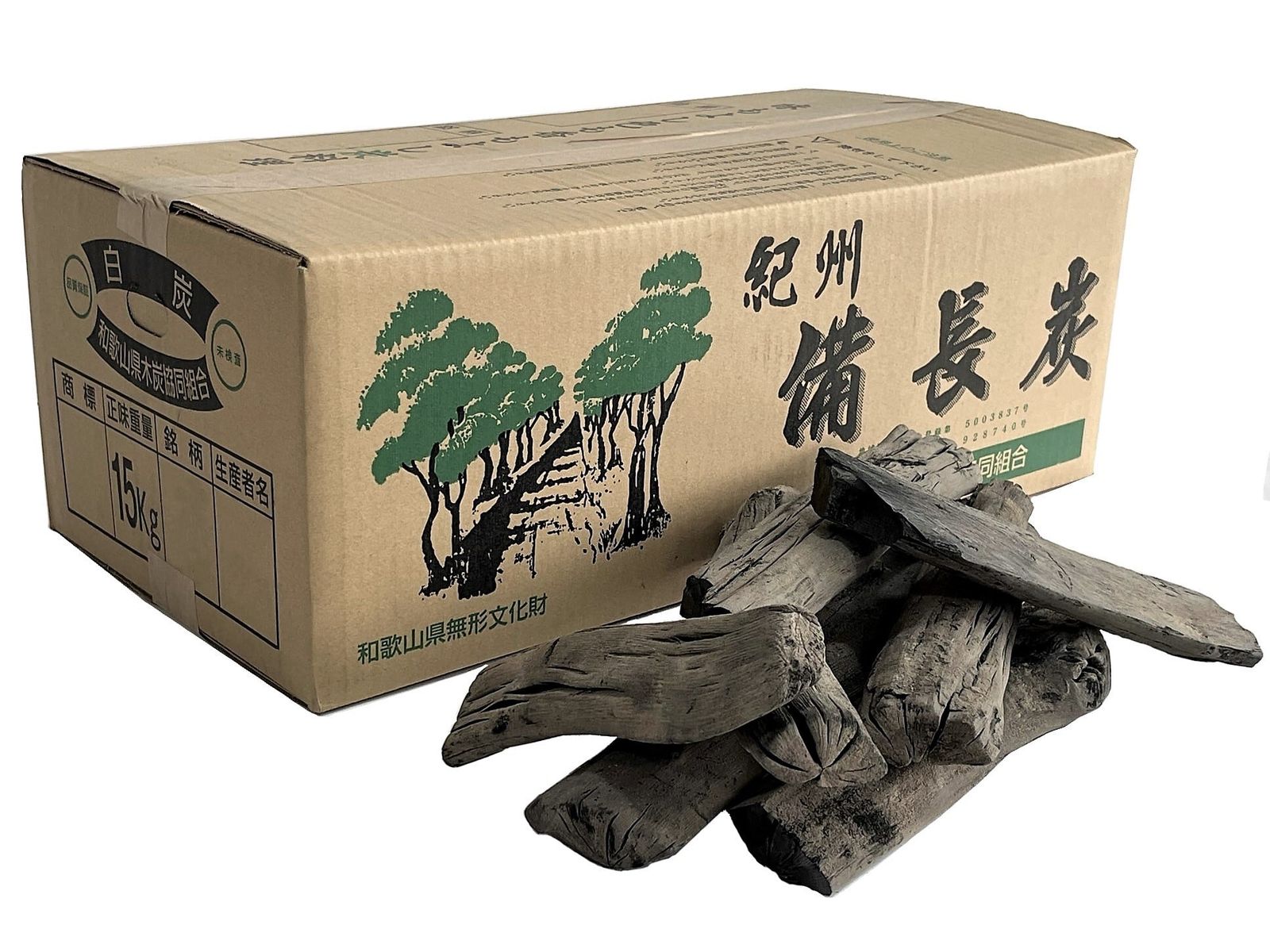 紀州備長炭 馬目半丸 15kg - メルカリ