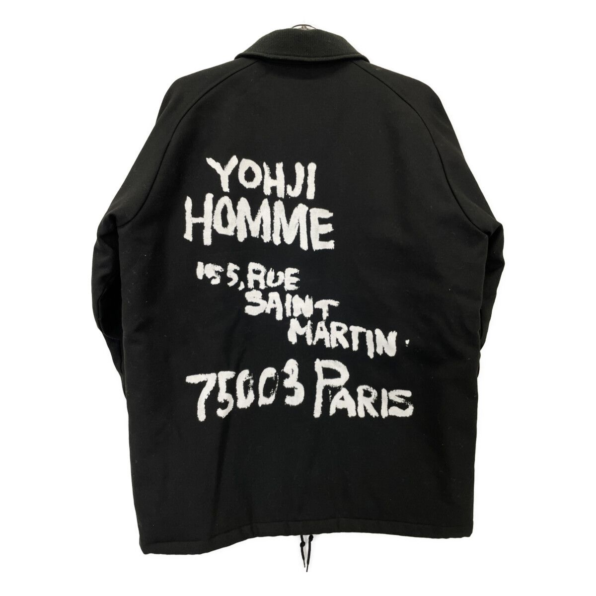 美品 ヨウジヤマモトプールオム×ニューエラ コーチジャケット Yohji Yamamoto POUR HOMME ヨウジヤマモトプールオム ×ﾆｭｰｴﾗ 22AW
