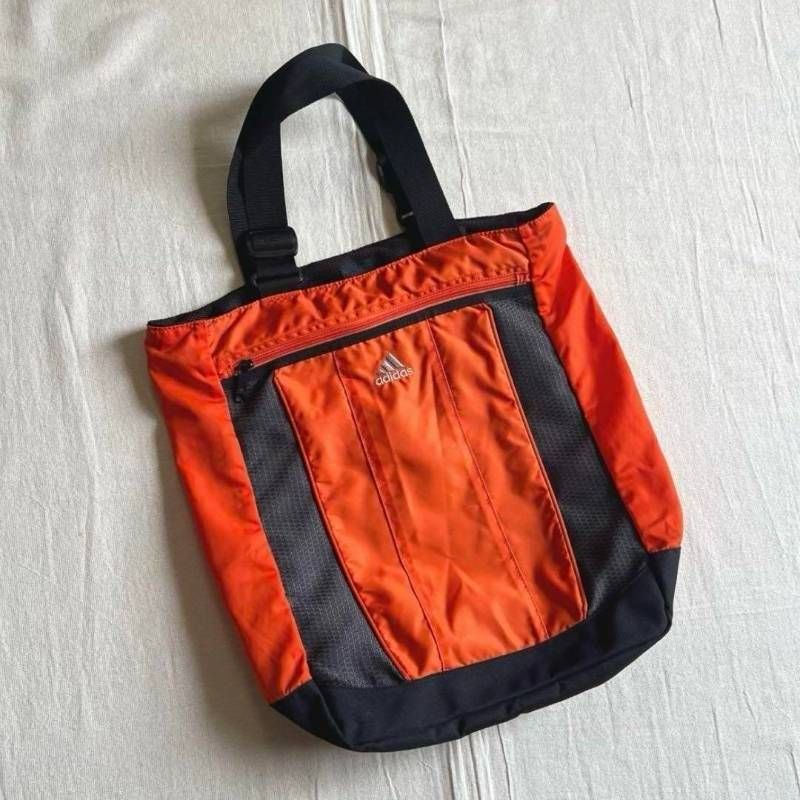 00s archive old adidas オールドアディダス 配色切替 ナイロン トート