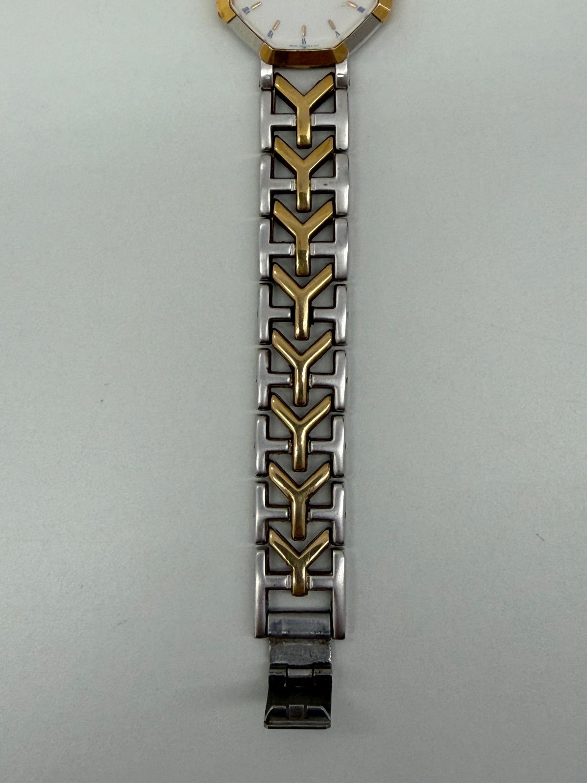 中古品・ジャンク扱い】イヴサンローラン オクタゴン ロゴベルト腕時計