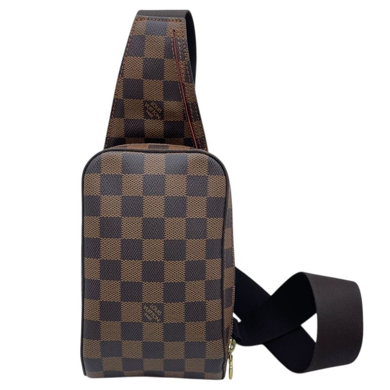 ルイ ヴィトン LOUIS VUITTON ジェロニモス N 51994 ブラウン ダミエ キャンバス メンズ ボディバッグ