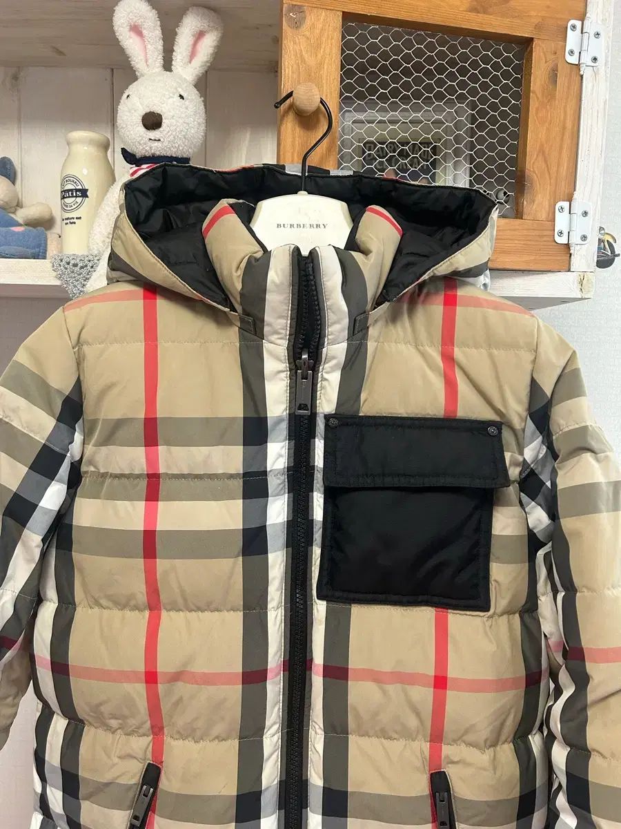 バーバリー リバーシブル ダウンジャケット ロング丈 12 y