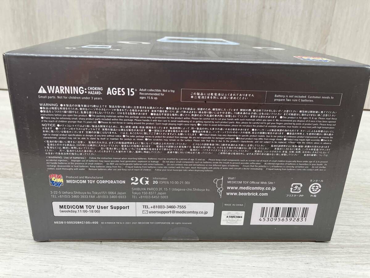 メディコム トイ 2 G BLACK CHROME 400 BE RBRICK
