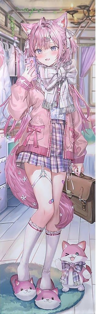 博衣こより ももこ 等身大タペストリー C105 さしみねこ屋 Wスエード