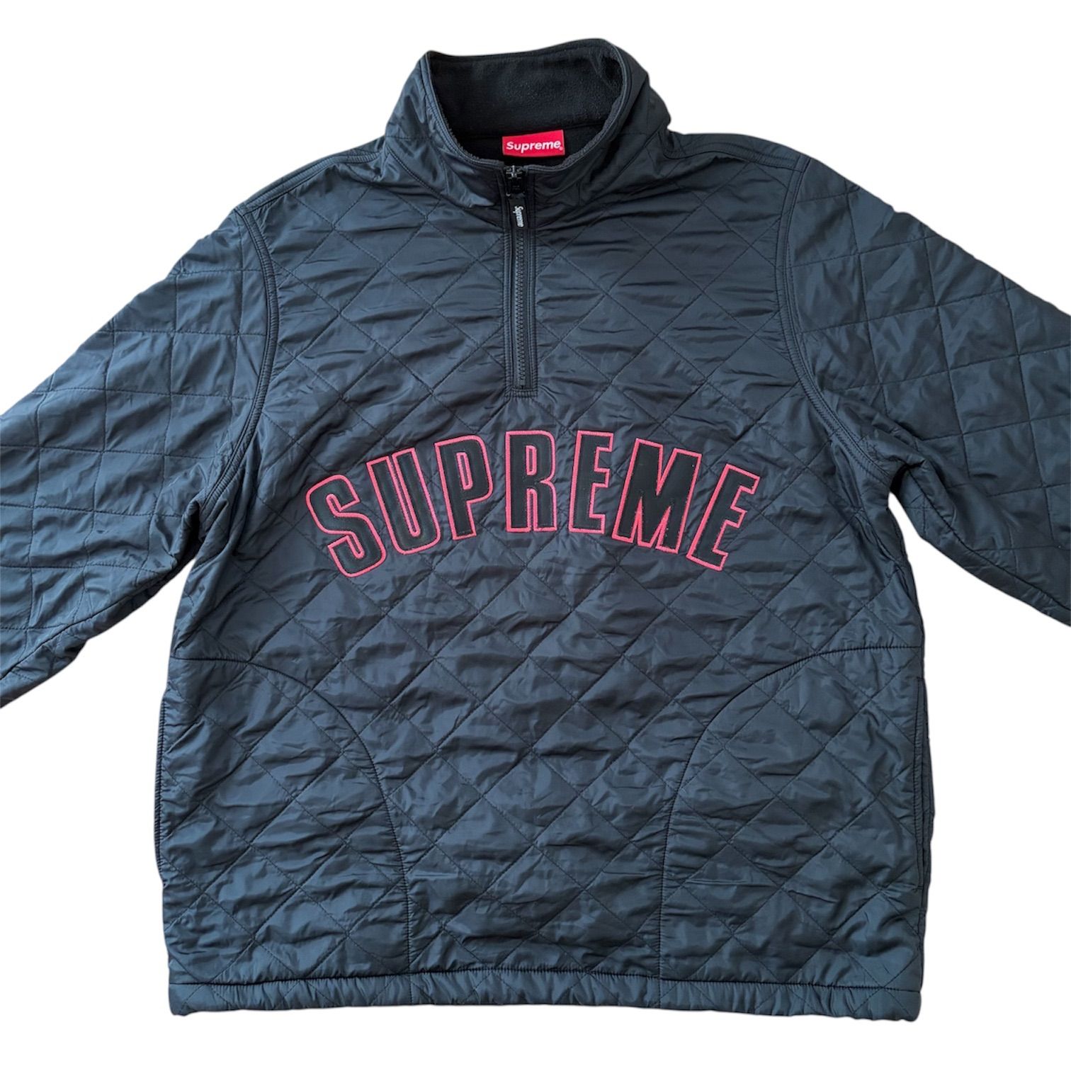 Supreme 17ss Arc Logo Quilted Half Zip Pullover - メルカリ