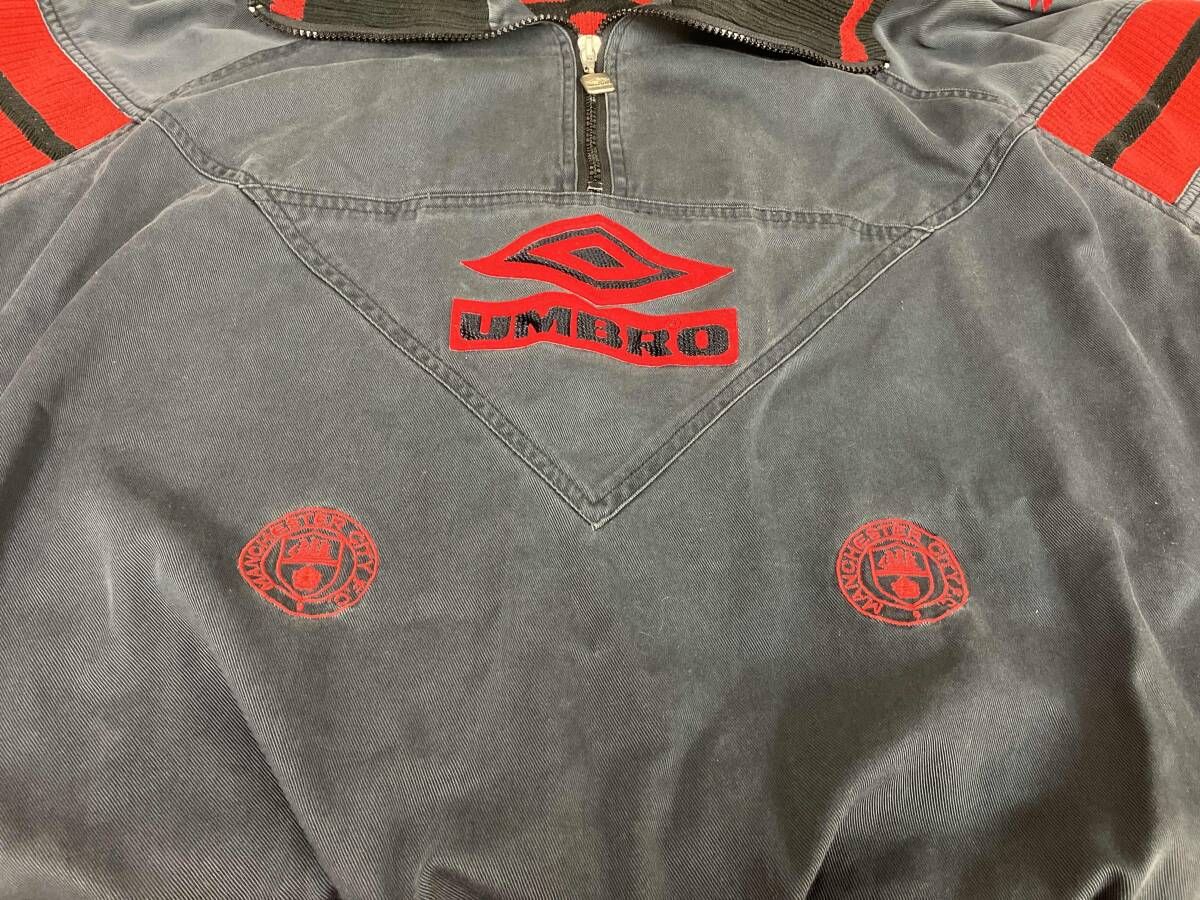 激レア 90s UMBRO マンチェスターシティ ドリルトップ型 スウェット 激レア 90s UMBRO マンチェスターシティ ドリルトップ型 スウェット