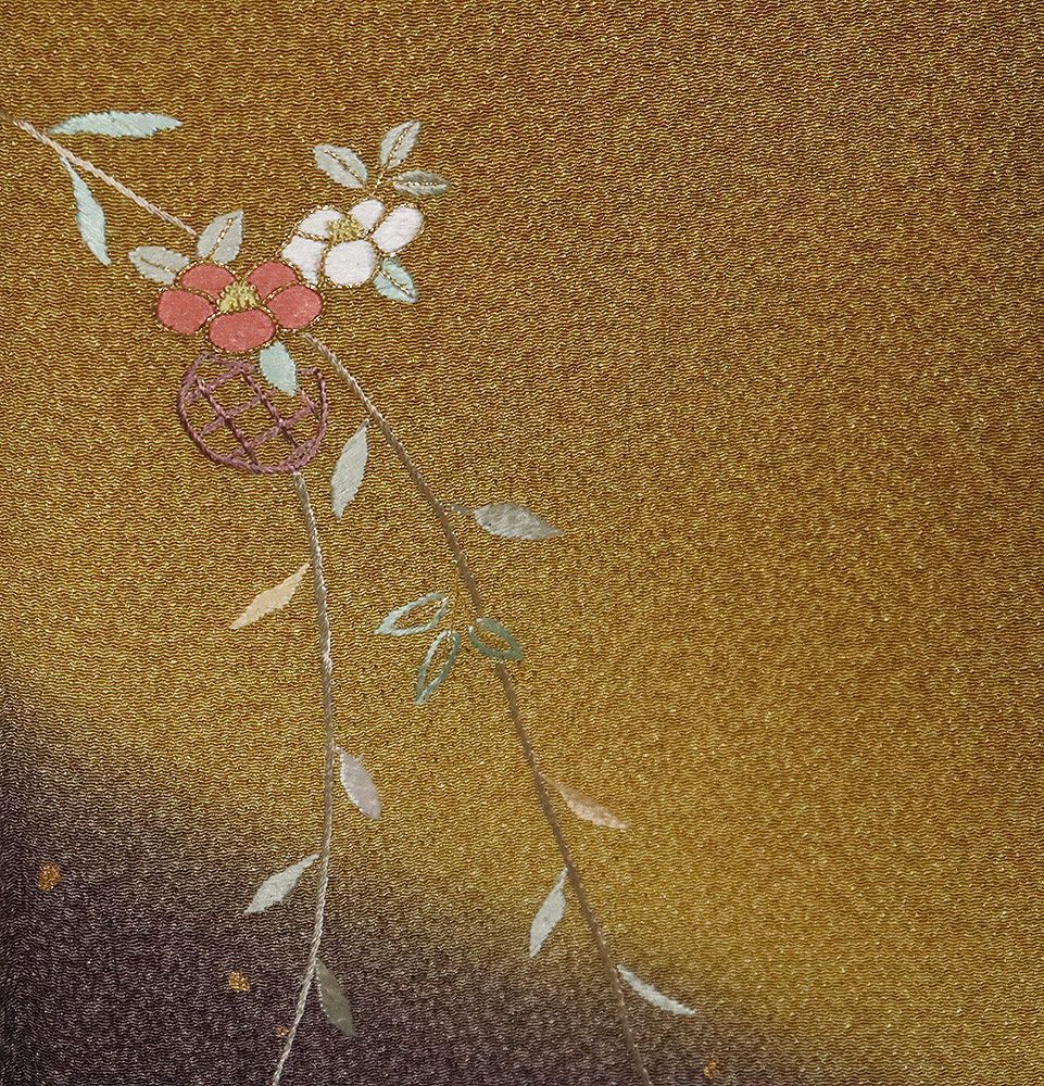 花籠 金箔ちらし