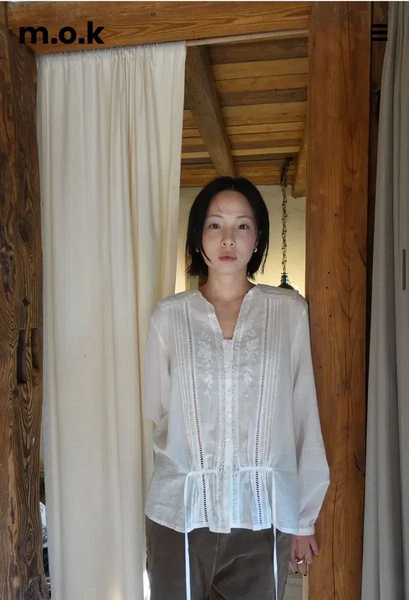 モック Lemongrass ブラウス