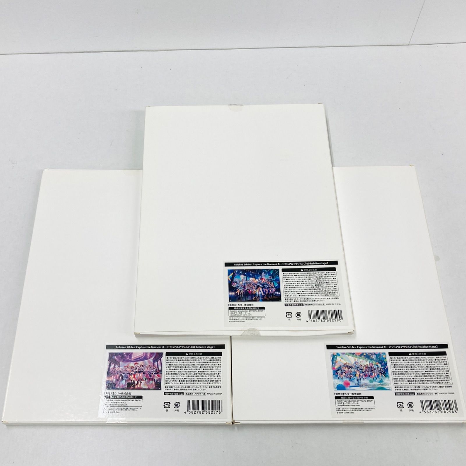 広店 全3種 hololive 5 th fes. Capture the Moment キービジュアルアクリルパネル stage 1 2 3 718-3064