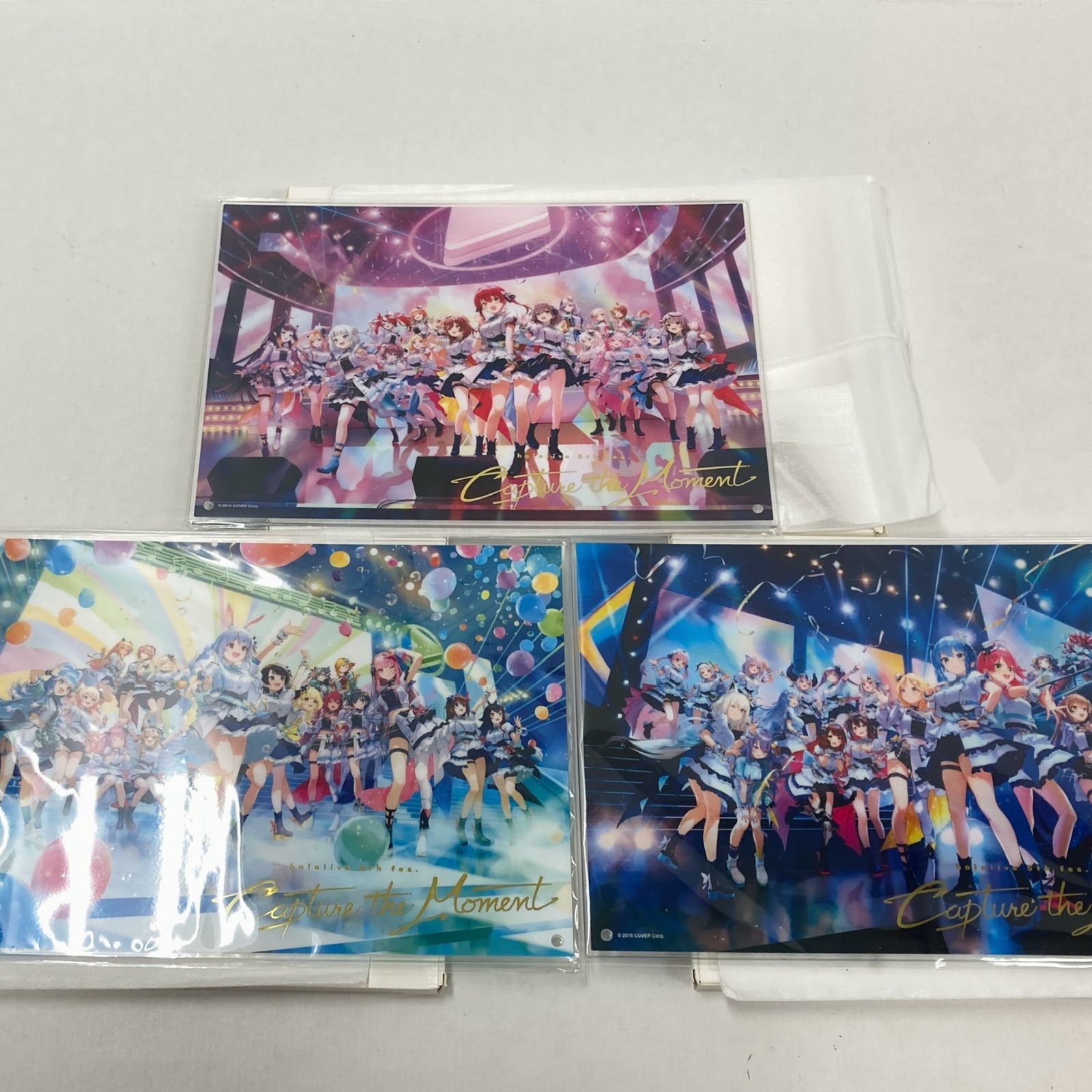 広店 全3種 hololive 5 th fes. Capture the Moment キービジュアルアクリルパネル stage 1 2 3 718-3064