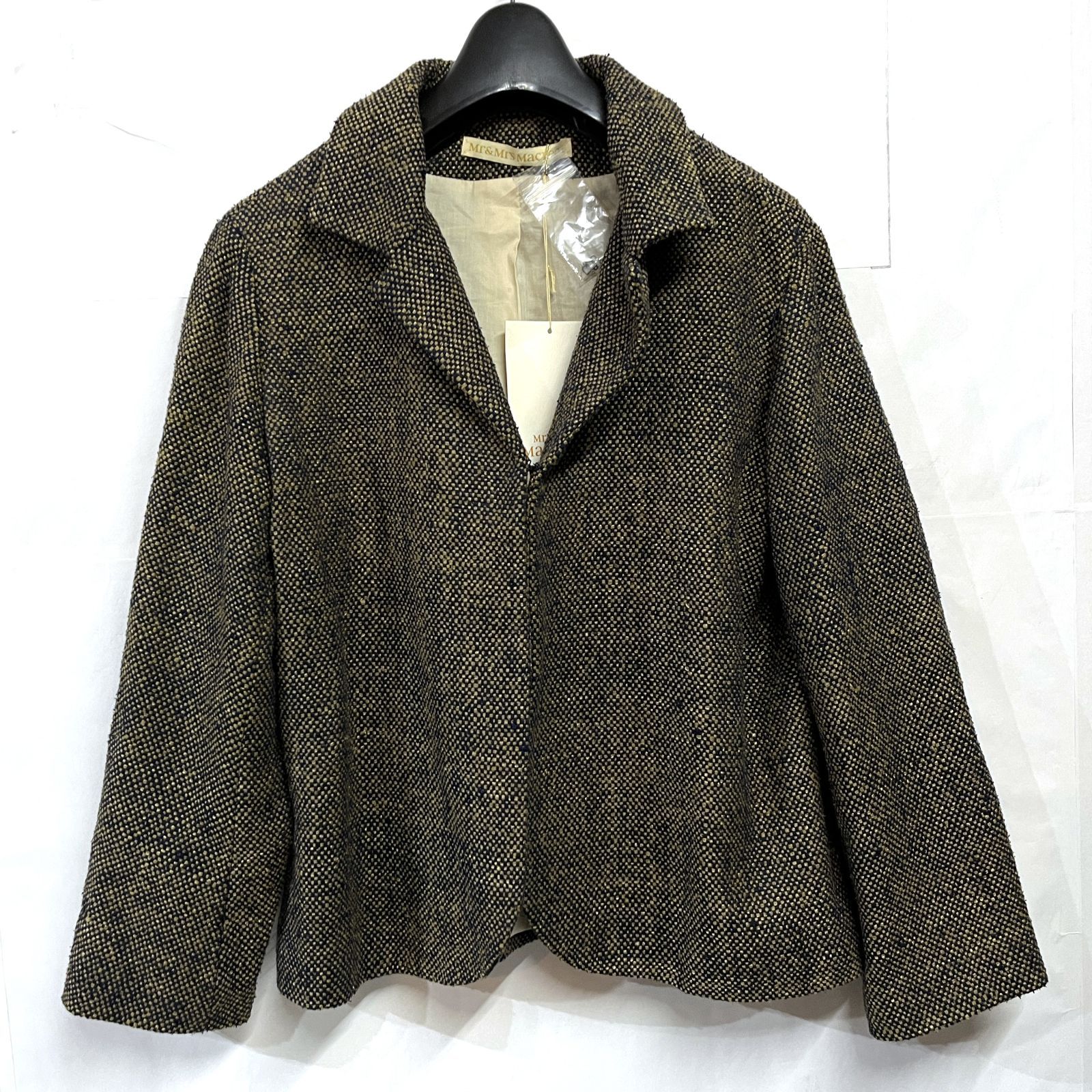00 s ヴィンテージ アーカイブ Mr Mrs MacLeod ミスターアンドミセスマクラウド シルク ツイード テーラードジャケット