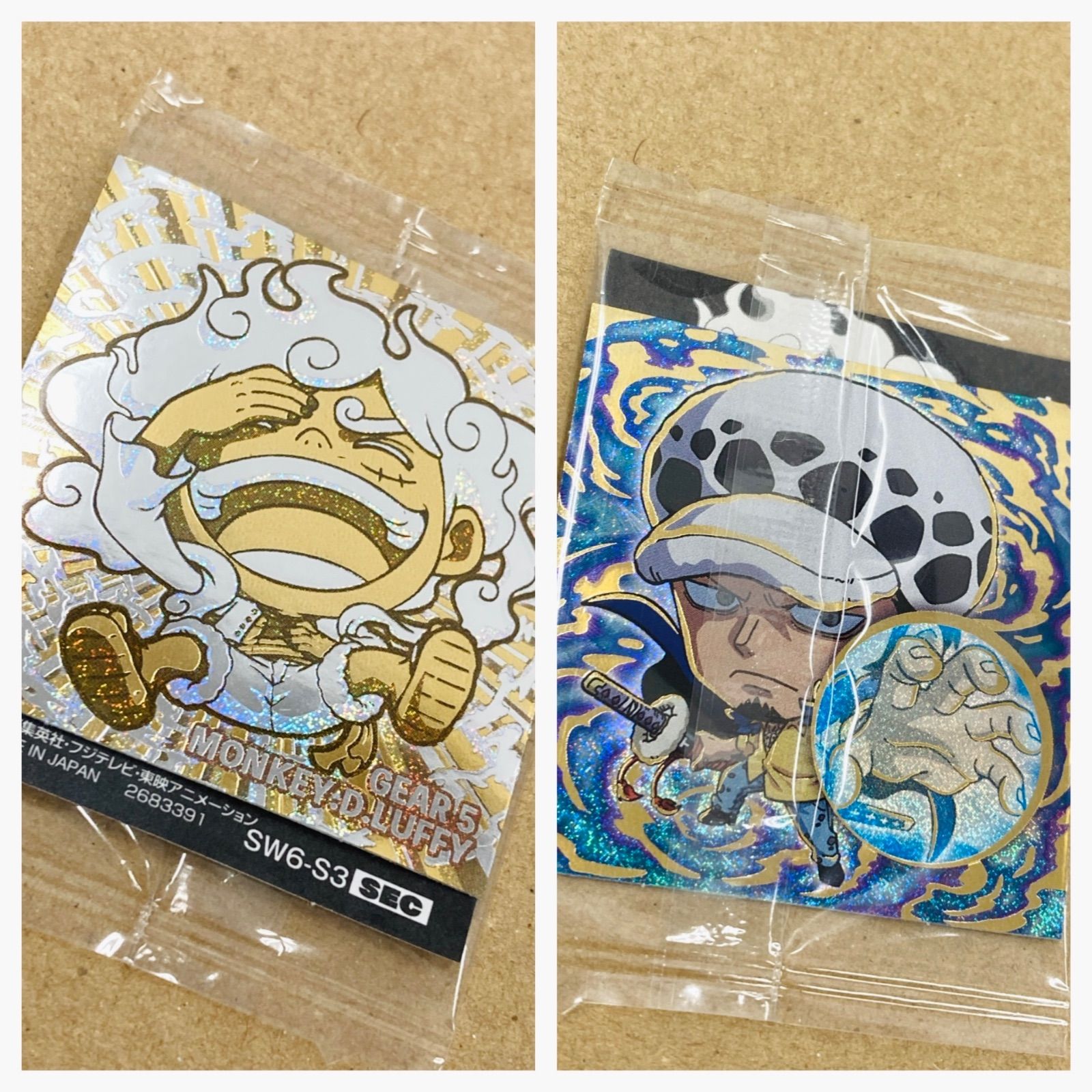 広店】ワンピース 大海賊シール ウエハース UGSR 金 ニカ 裏 SEC ロー