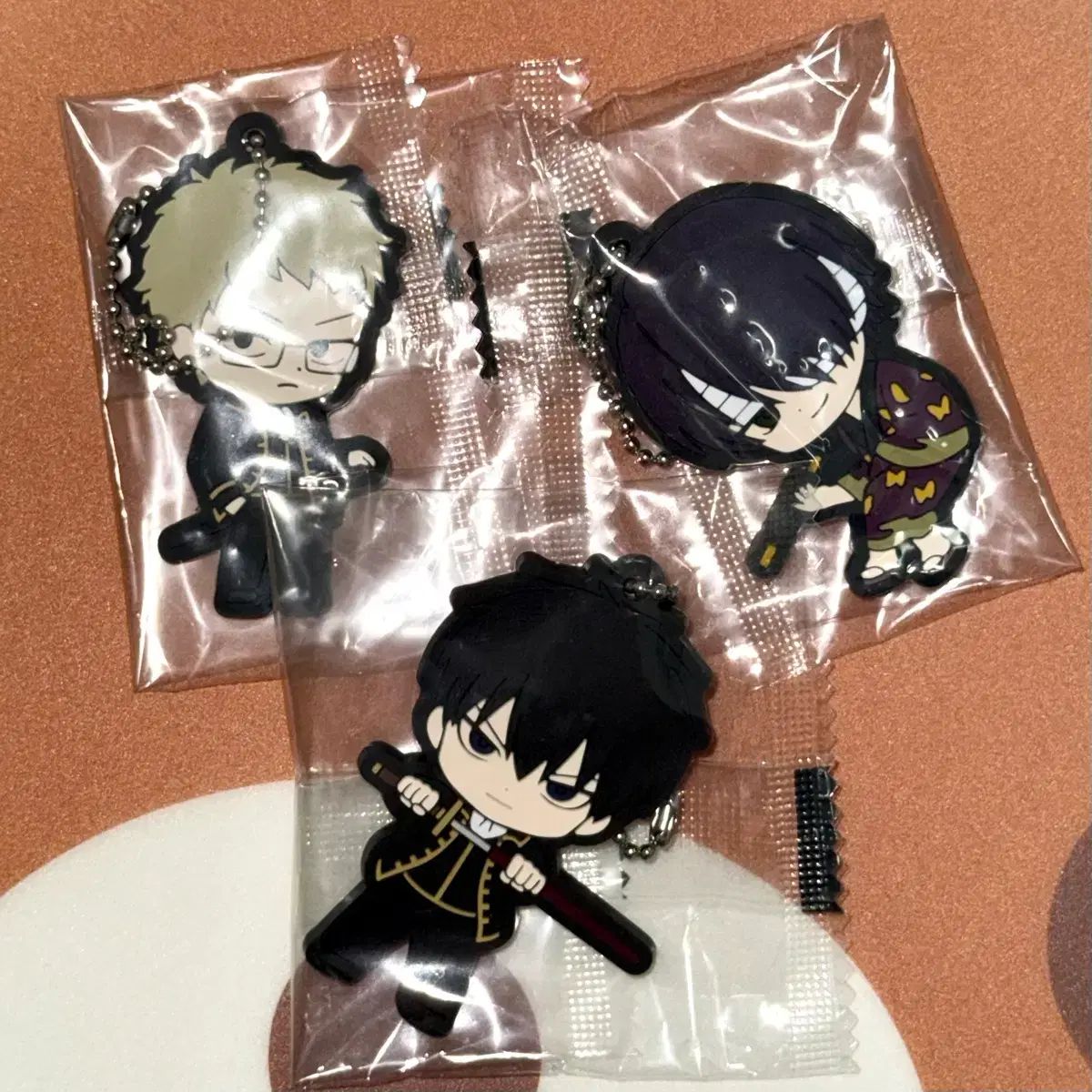 銀魂 ラバーストラップ キーホルダー 土方（ヒジカタ） 十四郎 高杉