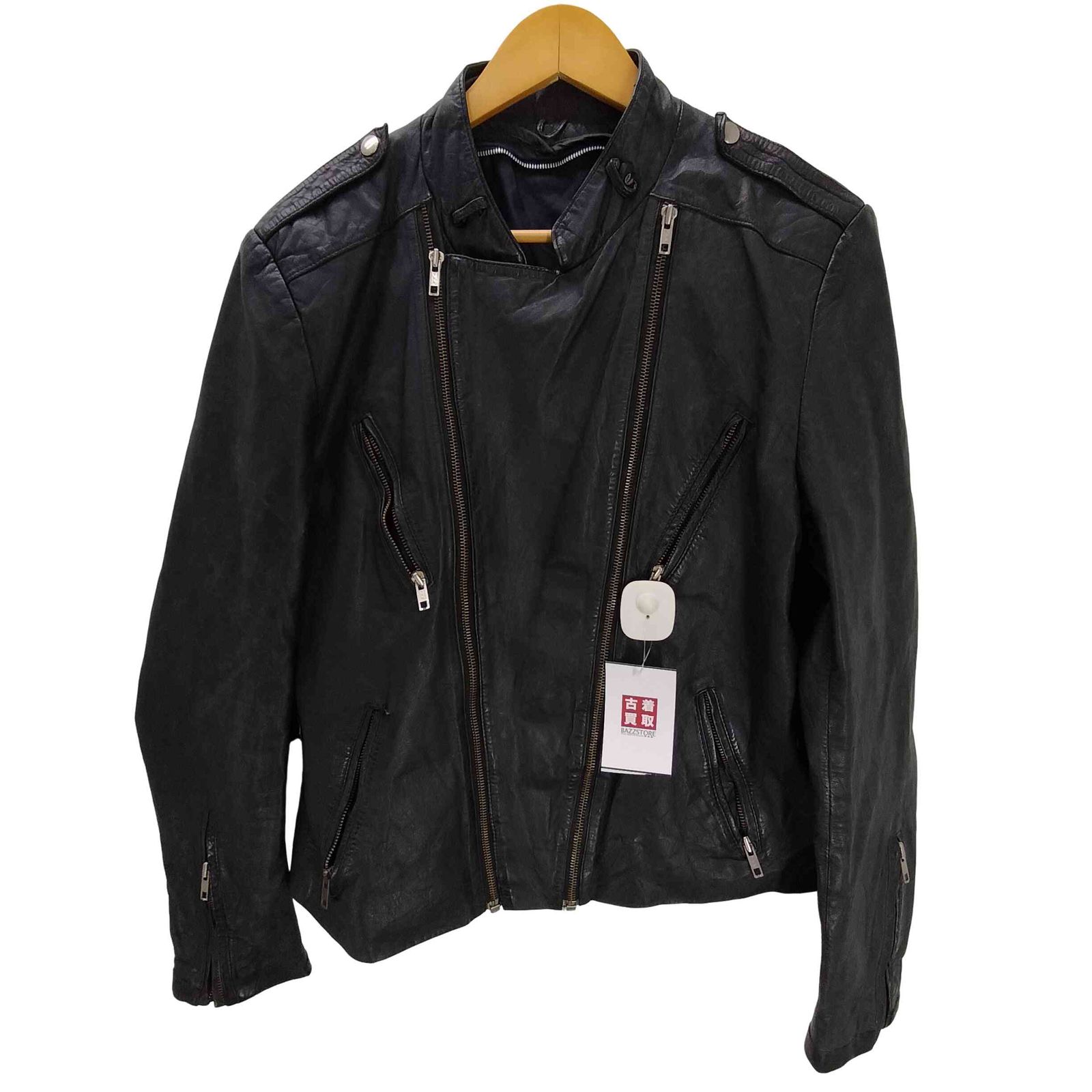 ユーズドフルギ USED古着 レザー ダブル ライダース ジャケット メンズ ユーズドフルギ USED古着 レザー ダブル ライダース ジャケット メンズ