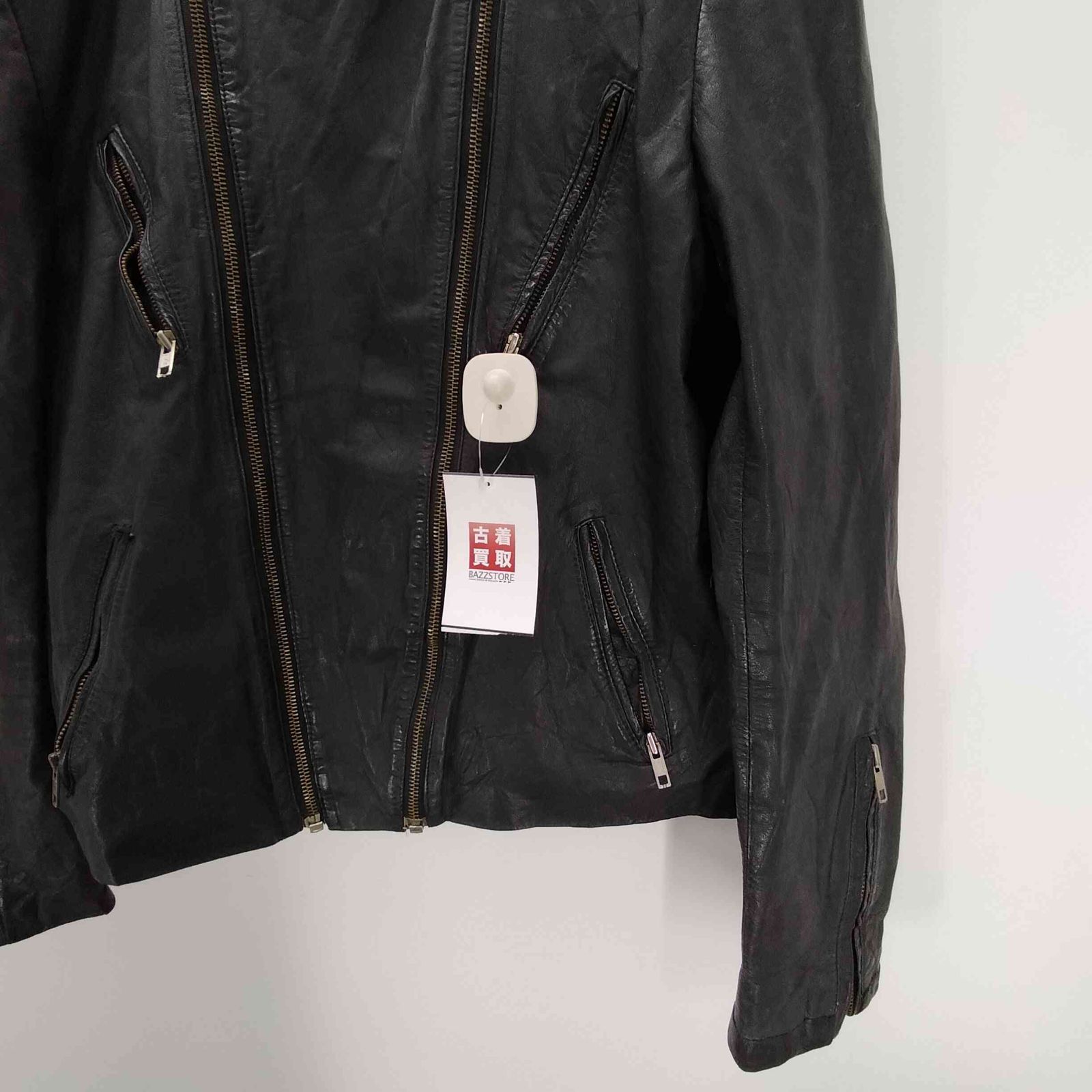 ユーズドフルギ USED古着 レザー ダブル ライダース ジャケット メンズ