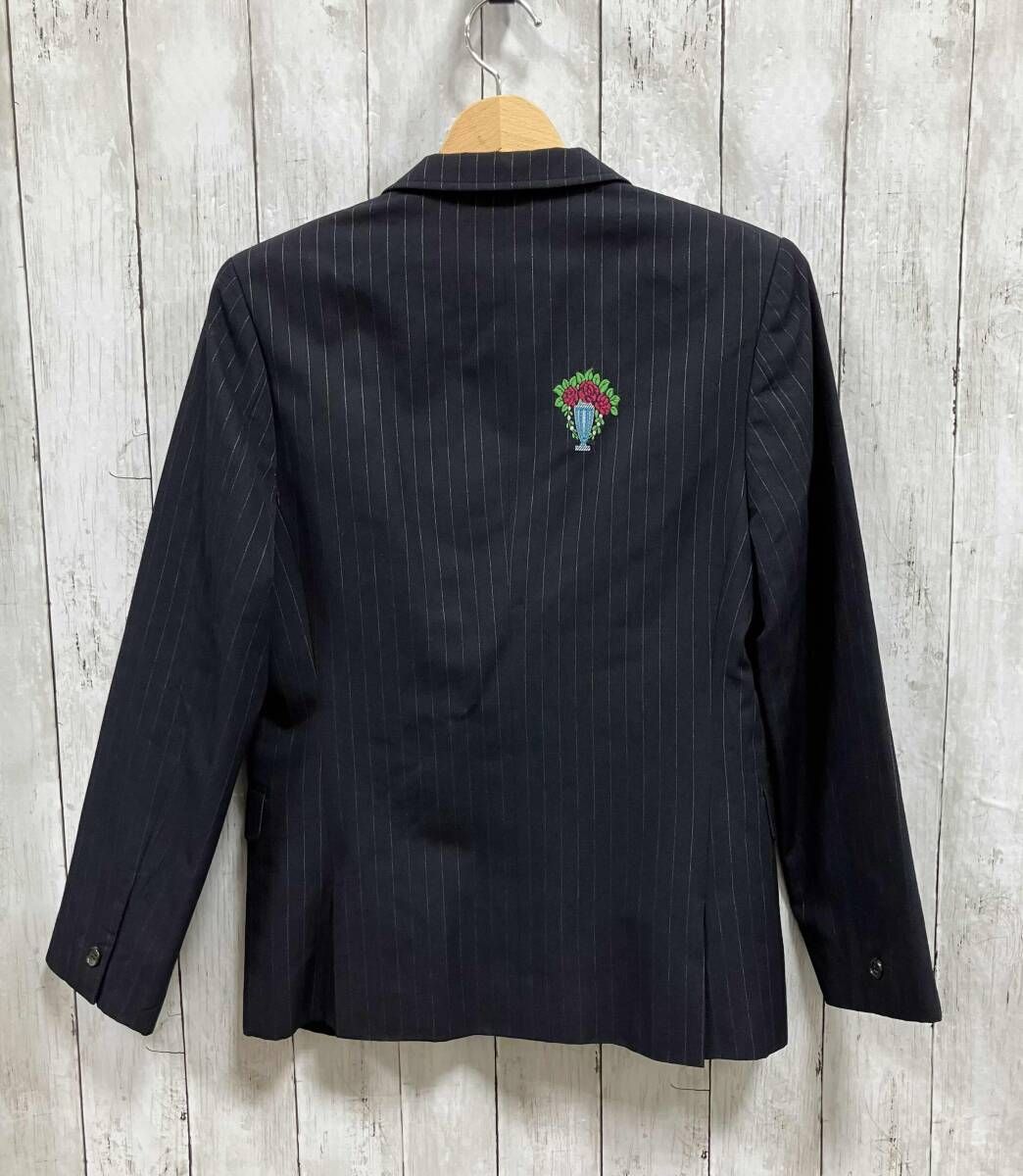 COMME des GARCONS／テーラードジャケット／花柄刺繍／ウール