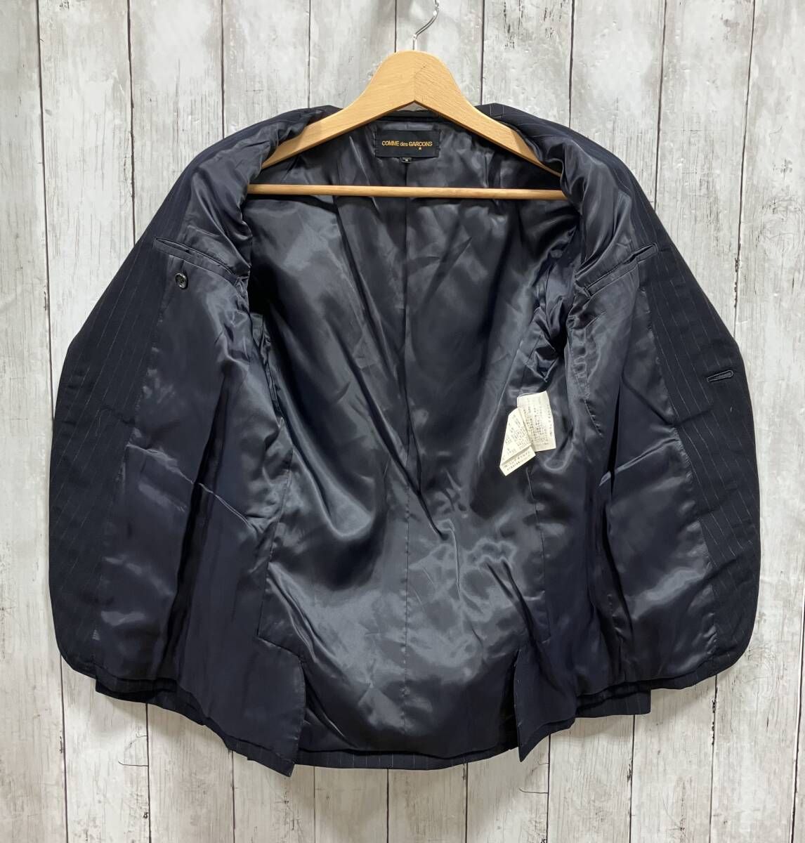 COMME des GARCONS／テーラードジャケット／花柄刺繍／ウール